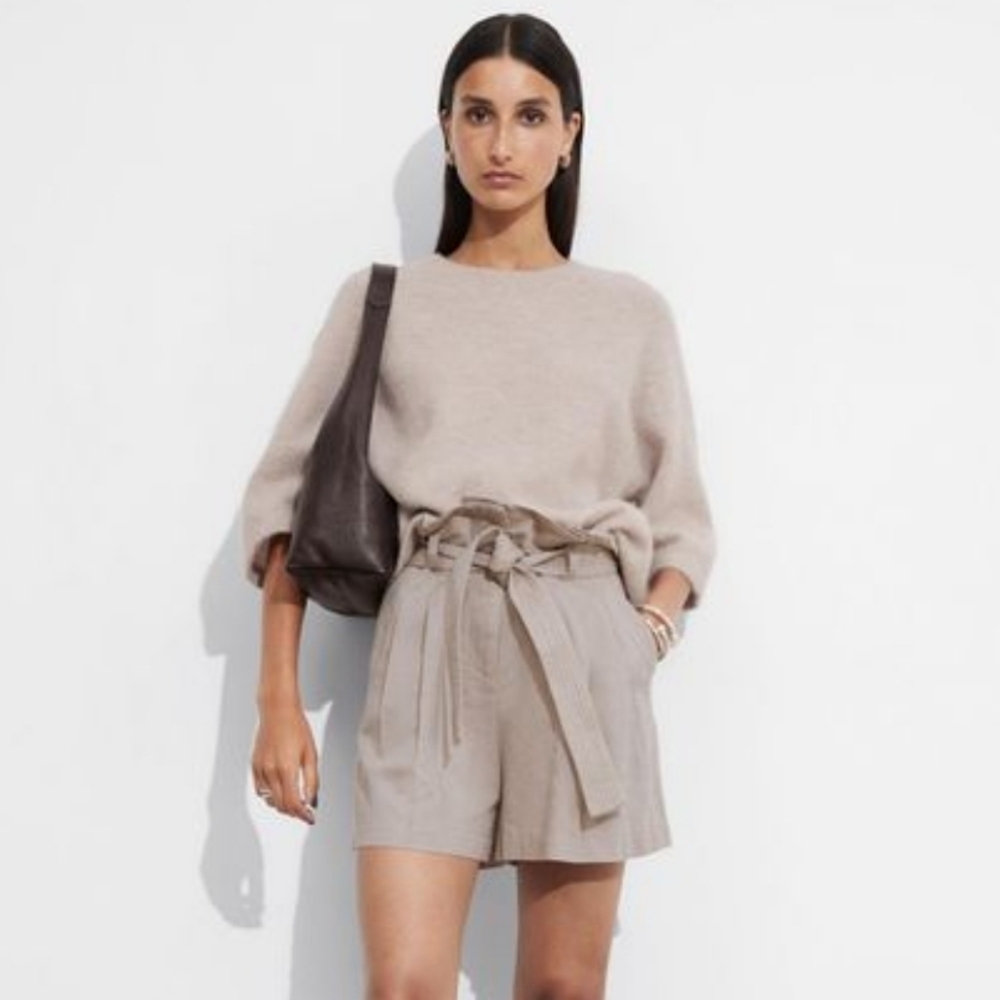 & Other Stories Alpaca Blend Knitted Top In Neutral New Size S